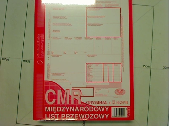 Изображение Michalczyk & Prokop CMR MIDZYNARODOWY LIST PRZEWOZOWY (800-3N)