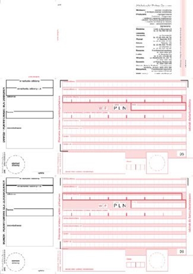 Изображение Michalczyk & Prokop D POLEC.PRZELEW.A4 2-ODC.Z.POT.F-111-2 DRUK POLECENIE PRZELEWU - F-111-2