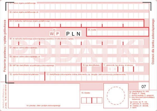 Изображение Michalczyk & Prokop D POLEC.PRZELEW.A6 2SK.PODAT.471-5 DRUK POLECENIE PRZELEWU - 471-5