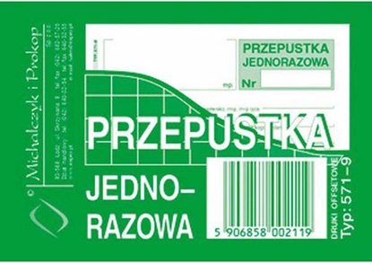Изображение Michalczyk & Prokop D PRZEPUSTKA JEDNORAZOWA A7 571-9 - 571-9