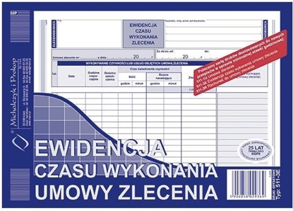 Изображение Michalczyk & Prokop Ewiedencja czasu wykonania umowy zlecenia A5 511-3E