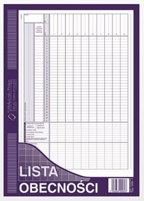 Picture of Michalczyk & Prokop Lista obecnoci A4 40 kartek (506-1)