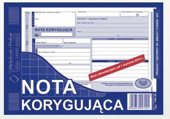 Picture of Michalczyk & Prokop Nota korygujca A5 80 kartek (108-3E)
