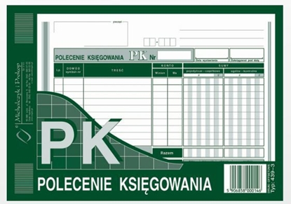 Picture of Michalczyk & Prokop Polecenie ksigowania A5 80 kartek (439-3)