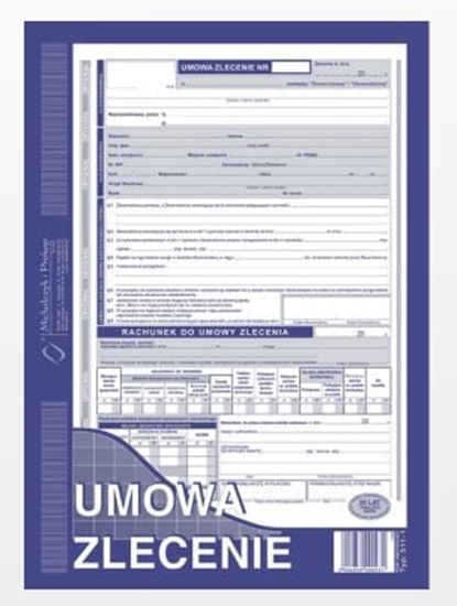 Изображение Michalczyk & Prokop Umowa zlecenie A4 40 kartek (511-1)