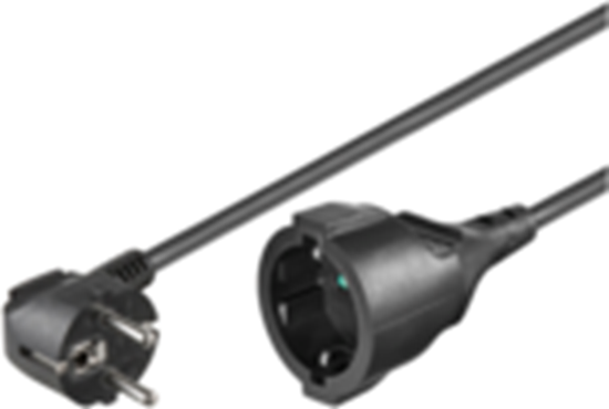 Picture of MicroConnect Przeduacz Schuko, M-F, 10m, czarny (PE141000)