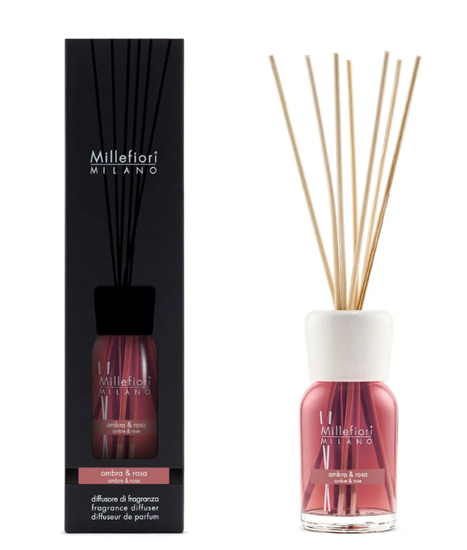 Изображение Millefiori Milano Fragrance Diffuser Ambra & Rosa 100 ml