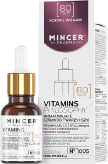 Picture of Mincer Pharma Vitamins Philosophy Serum wzmacniajce do twarzy i szyi nr 1005 15ml
