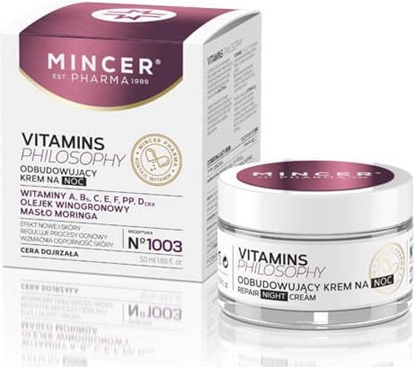 Attēls no Mincer Vitamins Philosophy Krem odbudowujcy na noc nr 1003 50ml