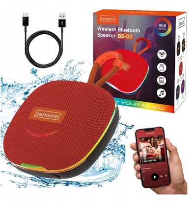 Изображение Gonik Zenwire Mini Gonik Bluetooth Przenony Boombox Bezprzewodowy z Radio FM MP3 13W BS-07