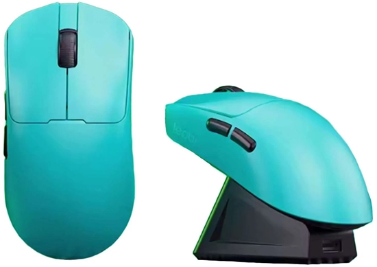 Изображение Mysz Leobog GM3 Cyan ze stacj adujc (LEGM3C)