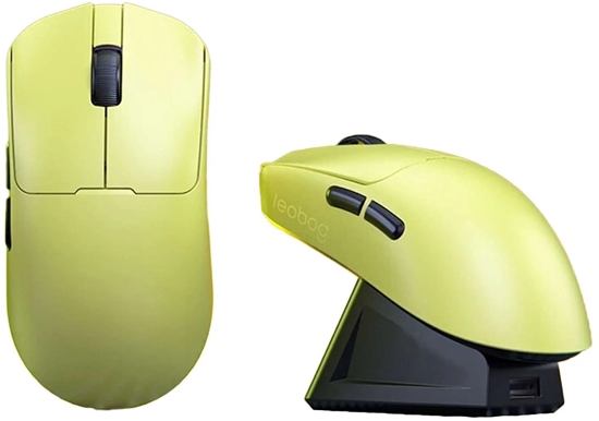 Изображение Mysz Leobog GM3 Yellow ze stacj adujc (LEGM3Y)