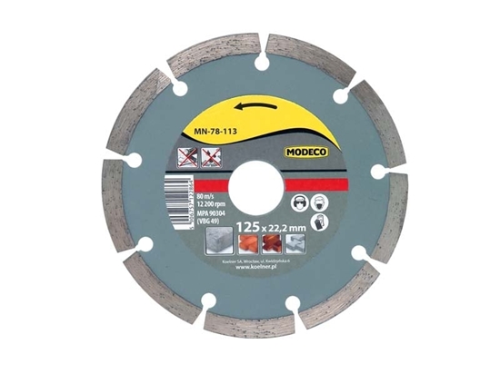 Picture of Modeco ciernica diamentowa segmentowa URAN 125mm - MN-78-113