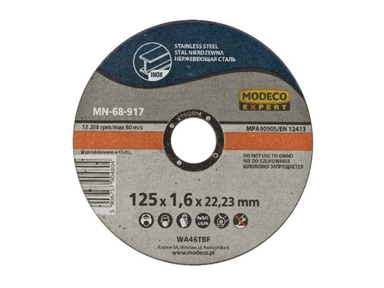 Picture of Modeco ciernica do cicia stali nierdzewnej 125mm 25szt. - MN-68-917