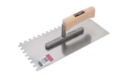 Picture of Modeco Paca nierdzewna zbata uchwyt drewno 280x130x6mm - MN-73-406