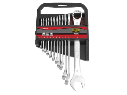 Изображение Modeco Zestaw kluczy pasko-oczkowych 6-22mm 12szt. (MN-51-272)