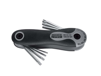 Изображение Modeco Zestaw kluczy trzpieniowych torx wielofunkcyjne T10-T40 7szt. (MN-54-134)