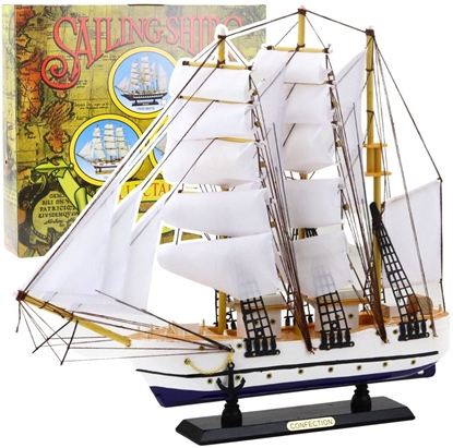 Изображение Model Kolekcjonerski Dekoracyjny Statek aglowiec Fregata Biay 49x43cm