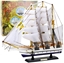 Изображение Model Kolekcjonerski Dekoracyjny Statek aglowiec Fregata Biay 49x43cm