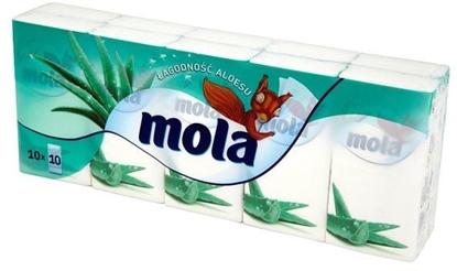 Изображение Mola agodno aloesu chusteczki higieniczne 10x10 szt