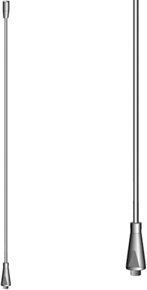 Attēls no Monroe Grzaka stalowa z gwintem zewntrznym i diagramem cicia 135-170MHz M5