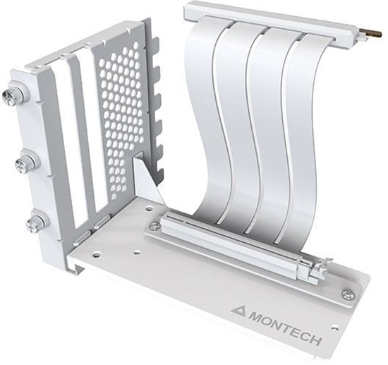 Picture of Montech Vertical GPU Mounting Kit, PCIe 4.0 Riser Cable (White, 20cm)