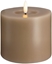 Picture of Moods & More MM LED pillar candle, Silk, Melted, Sand, 99x100 mm