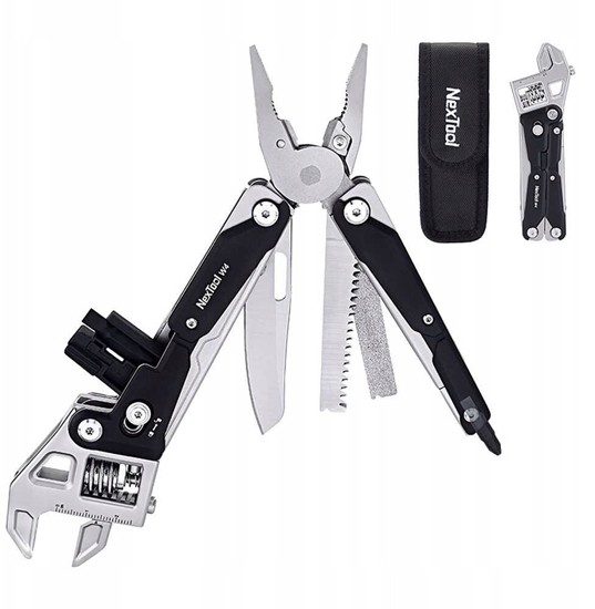 Изображение Multitool NexTool W4 11w1 z kluczem nastawnym typu francuz