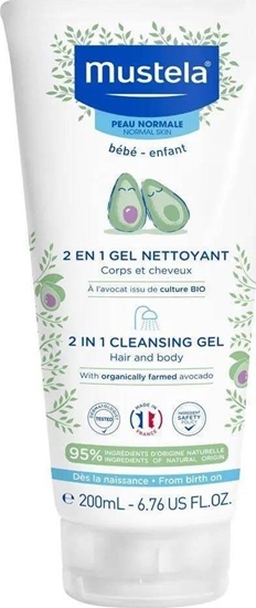 Picture of MUSTELA_Bebe Enfant 2in1 Cleansing Gel Hair&Body Shampoo szampon i el pod prysznic 200ml