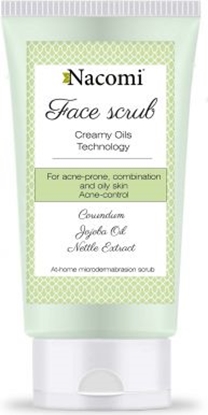 Picture of Nacomi Peeling do twarzy o dziaaniu przeciwtrdzikowym z korundem i olejem rycynowym 75 ml