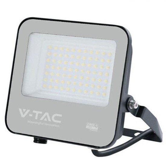 Изображение Nawietlacz VTAC Projektor LED CREE CHIP 50W 135lm/W czarna obudowa IP65 VT-4455 6500K 6750lm 6 lat gwarancji