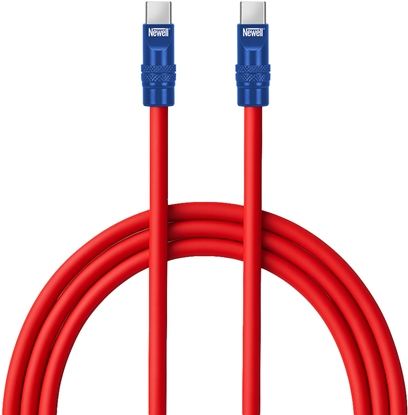 Attēls no Newell NL4988 Kabel USB-C 100 W 2 m silikonowy czerwono-granatowy