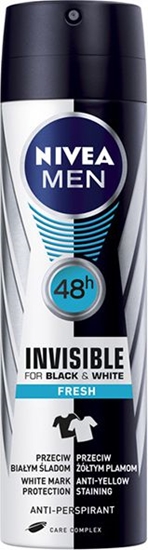 Picture of Nivea Dezodorant INVISIBLE FRESH spray mski 150ml
