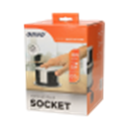 Attēls no Orno Gniazdo meblowe wysuwane z blatu 4x230V, srebrny, 1,5m