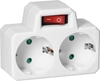 Picture of Orno Rozganik 2x2P+Z (Schuko) z wcznikiem biay