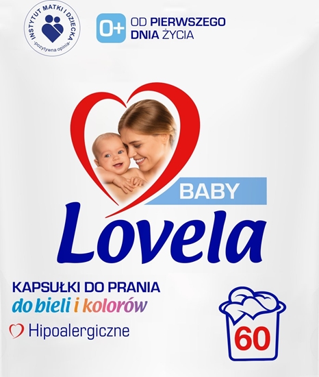 Picture of Osram Lovela dla dzieci hipoalergiczne kapsuki do prania bieli i kolorów 60 szt