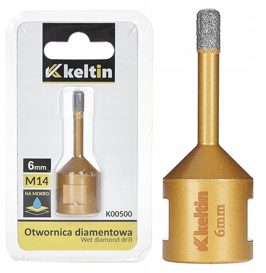 Picture of Otwornica diamentowa do gresu 6mm M14 (100)
