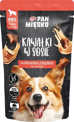 Attēls no Pan Misko  Pan Misko Karma mokra dla psa Kawaki w sosie Woowina z kozin (dorosy) 150 g