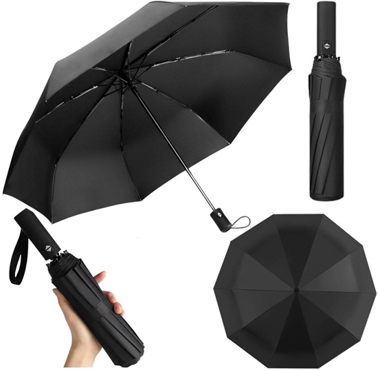 Изображение Parasol Automatyczny Pokrowiec 12-eberkowy Czarny 105 cm
