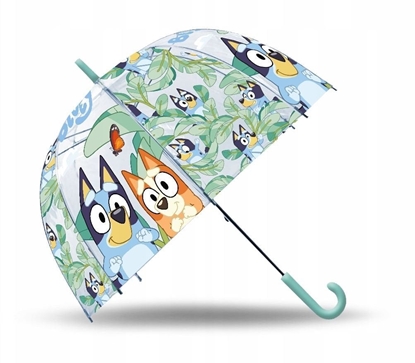 Изображение Parasol Dziecicy Parasolka Dla Dziecka Przeciwdeszczowa Bluey Blue I Bingo / By00014