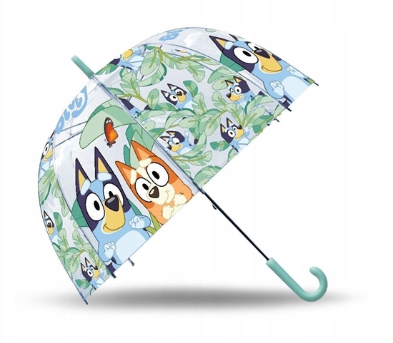 Изображение Parasol Dziecicy Parasolka Dla Dziecka Przeciwdeszczowa Bluey Blue I Bingo / By00014
