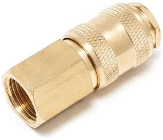 Picture of Partner Szybkozczka pneumatyczna z zaworem z gwintem wewntrznym 3/8" (mosidz)