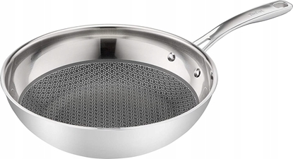 Attēls no Patelnia Tefal wok pan Eternal Mesh 28cm Inox/black