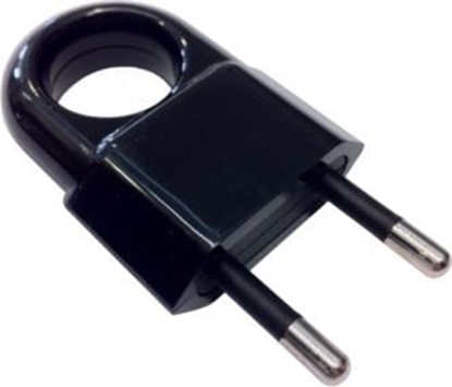 Attēls no Pawbol Wtyczka paska z uchwytem b/u Euro 10A/250V czarna D.3104C - D.3104C