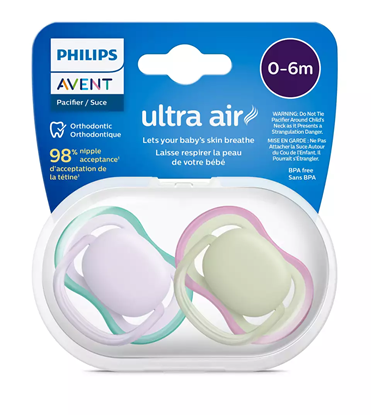 Picture of Philips Avent māneklītis Ultra Air Neutral  0-6M (2 gab)  meitenēm SCF085/24