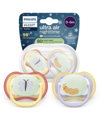 Изображение Philips Avent Ultra Air Night Baby Pacifiers 0-6m 2pcs