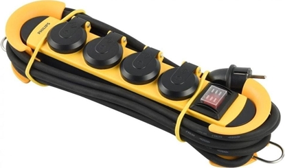 Изображение Philips Philips Przeduacz warsztatowy 4 gniazda AC, 3m, 3680W