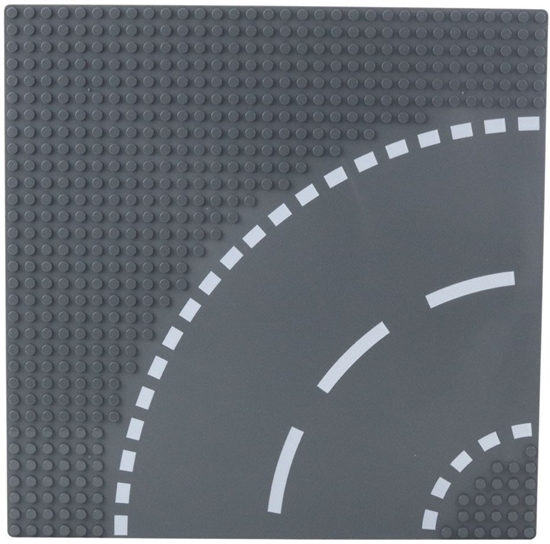 Picture of Pyta Plansza Konstrukcyjna Do Klocków Droga Zakrt 26x26 cm