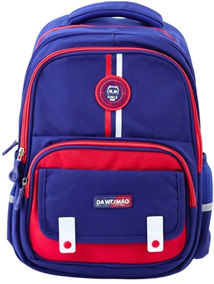 Picture of Plecak Szkolny Pas Piersiowy Granatowo Czerwony 20L