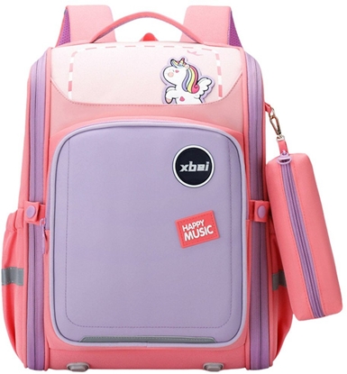 Picture of Plecak Szkolny Z Jednorocem Pas Piersiowy Pastelowy Róowy 21L 39cm